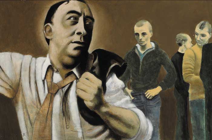 LOOKING OVER YOUR SHOULDER by Marian Jeffares (1916-1986) at Whyte's Auctions
