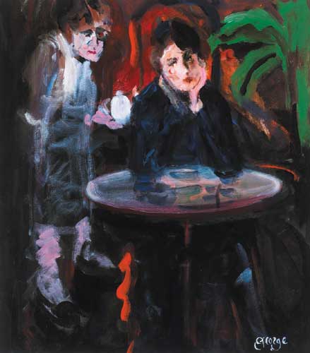WOMAN IN A CAFE by George Dunne  at Whyte's Auctions