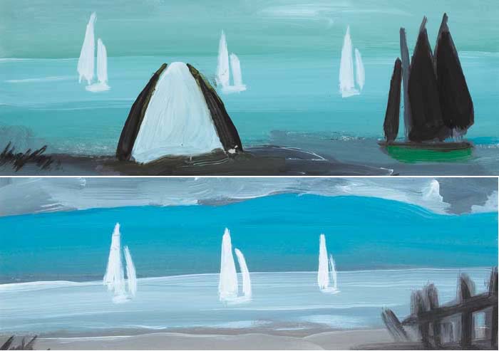 SAILBOATS (A PAIR) by Markey Robinson (1918-1999) (1918-1999) at Whyte's Auctions