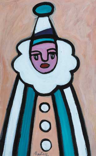 PINK FACED CLOWN by Markey Robinson (1918-1999) at Whyte's Auctions