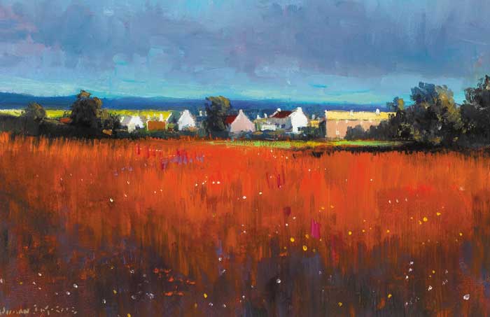RED FIELD by Norman J. McCaig (1929-2001) at Whyte's Auctions