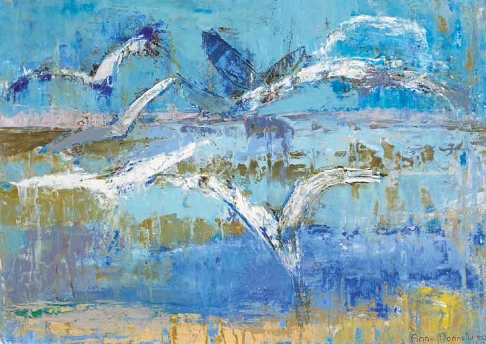 WINGS AND BLUE SEA, 2000 by Anne Donnelly (b.1932) at Whyte's Auctions