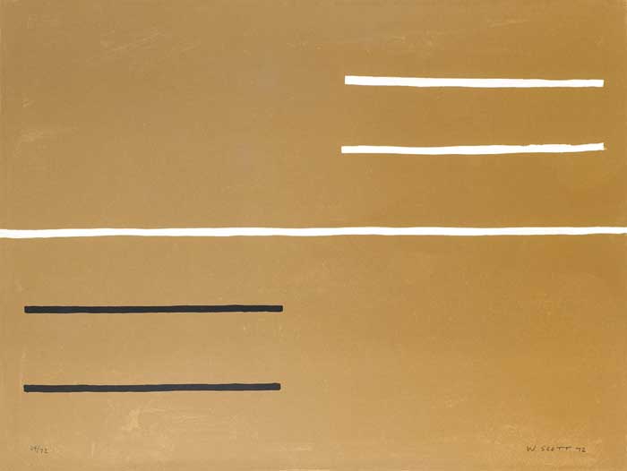 EQUALS, 1972 by William Scott sold for �2,500 at Whyte's Auctions