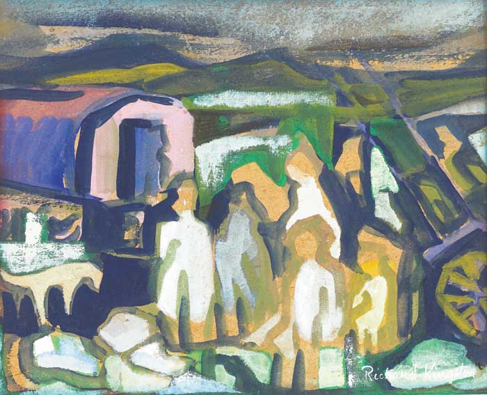 SUPPERTIME, IRISH TINKERS, CONNEMARA by Richard Kingston RHA (1922-2003) at Whyte's Auctions