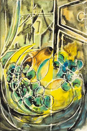 STILL LIFE WITH FRUIT BEFORE A WINDOW, 1946 by Anne Yeats (1919-2001) at Whyte's Auctions