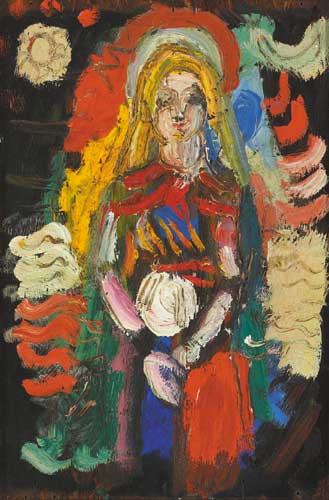ICON; FIGURE OF A FLOWERSELLER by Gerard Dillon (1916-1971) at Whyte's Auctions