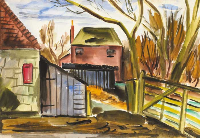 FARMYARD by Norah McGuinness HRHA (1901-1980) at Whyte's Auctions
