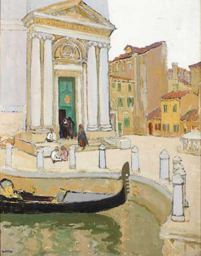 A CAMPO IN VENICE, TWILIGHT by Letitia Marion Hamilton sold for �13,000 at Whyte's Auctions
