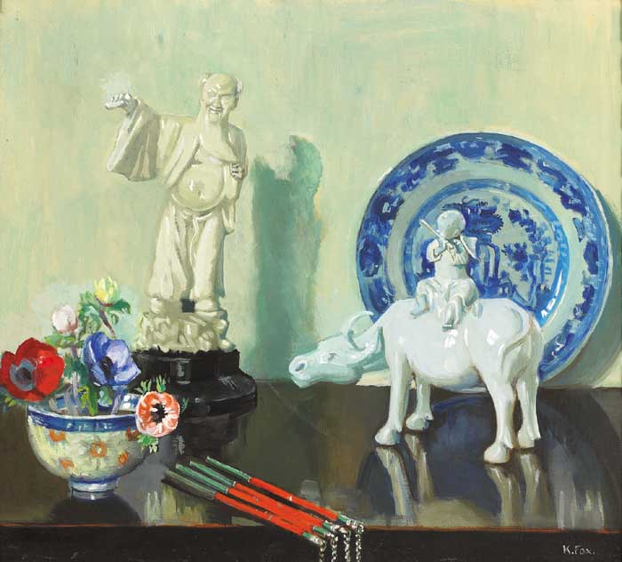 MIRTH IN CHINA by Kathleen Fox sold for �3,500 at Whyte's Auctions