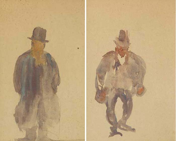 DUBLINERS (A PAIR) by Michael Healy (1873-1941) (1873-1941) at Whyte's Auctions