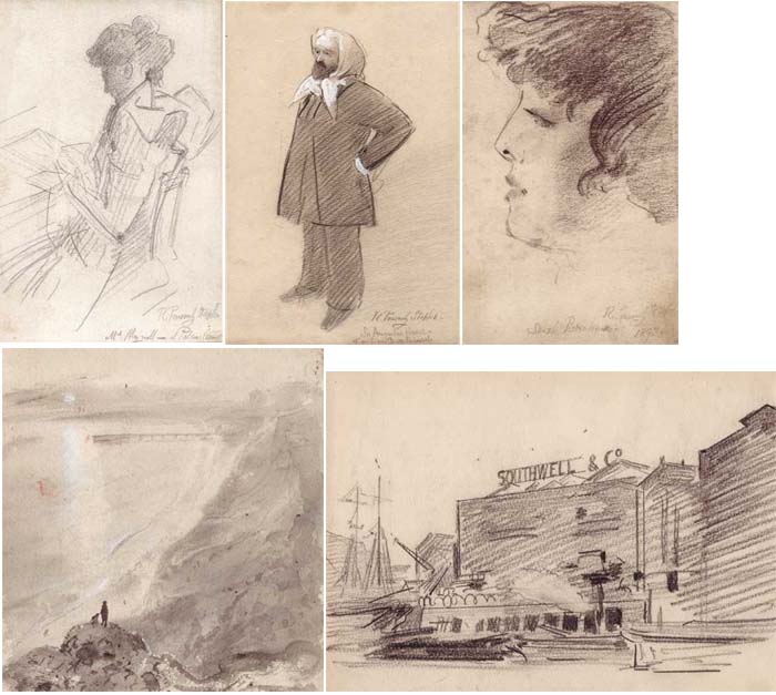 AN ARCHIVE OF PORTRAIT AND LANDSCAPE SKETCHES by Sir Robert Ponsonby Staples RBA (1853-1943) at Whyte's Auctions