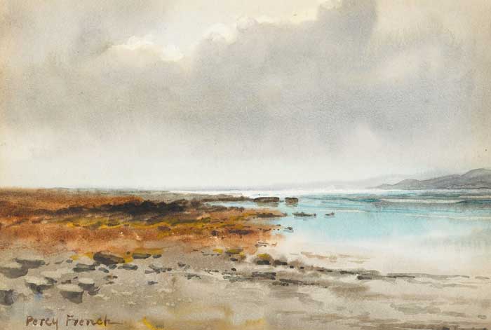 ESTUARY WITH MOUNTAINS IN DISTANCE by William Percy French (1854-1920) at Whyte's Auctions