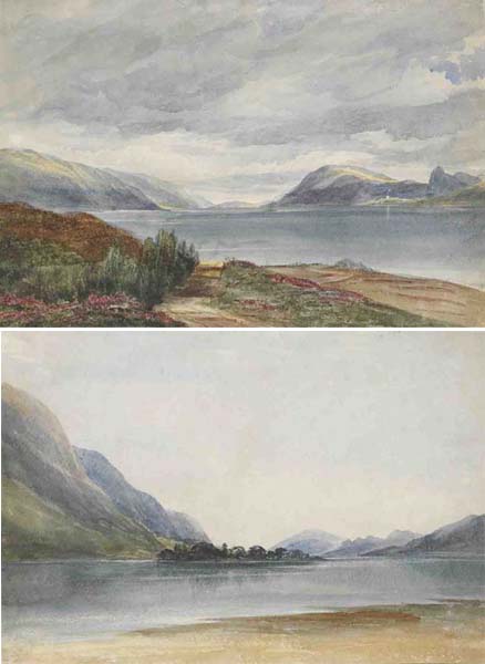 LOCH NESS, SCOTLAND, 1850 by Andrew Nicholl RHA (1804-1886) at Whyte's Auctions