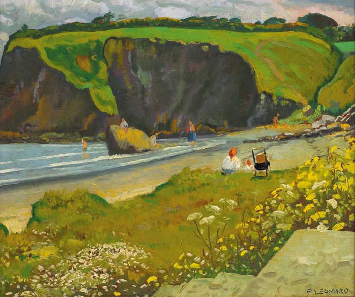BEACH AT LOUGHSHINNY, COUNTY DUBLIN by Patrick Leonard sold for �3,800 at Whyte's Auctions