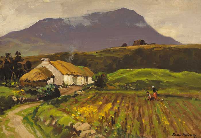 DONEGAL HOMESTEAD by Frank McKelvey RHA RUA (1895-1974) at Whyte's Auctions