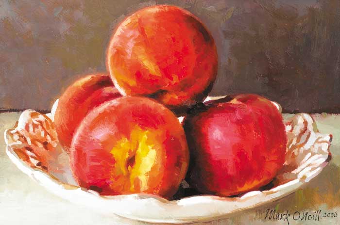 PROVENCAL BOWL AND PEACHES, 2007 by Mark O'Neill (b.1963) at Whyte's Auctions