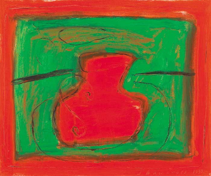RED JUG, 1998 by Neil Shawcross MBE RHA HRUA (b.1940) at Whyte's Auctions