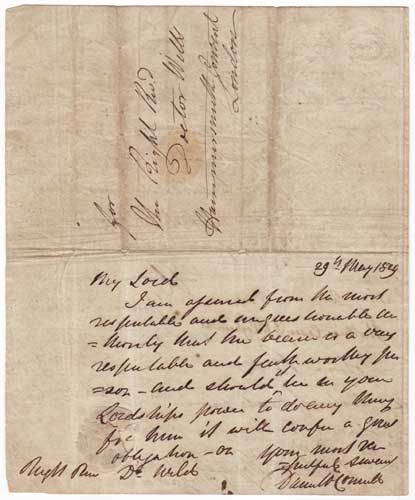 AUTOGRAPH MANUSCRIPT CODICIL, 29 MAY 1829 by Daniel O'Connell (1775-1847) at Whyte's Auctions