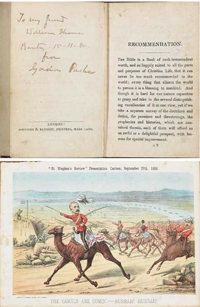 1880 GENERAL GORDON VISIT TO BANTRY - AUTOGRAPHED BOOK at Whyte's Auctions