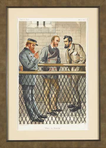 1881 PARNELL IMPRISONED, VANITY FAIR PRINT by Harry Furniss (1854-1925) at Whyte's Auctions