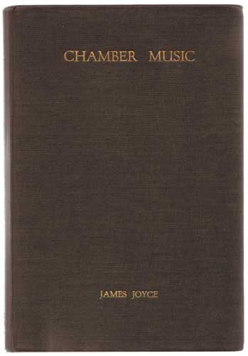 CHAMBER MUSIC, third UK edition by James Joyce (1882-1941) at Whyte's Auctions
