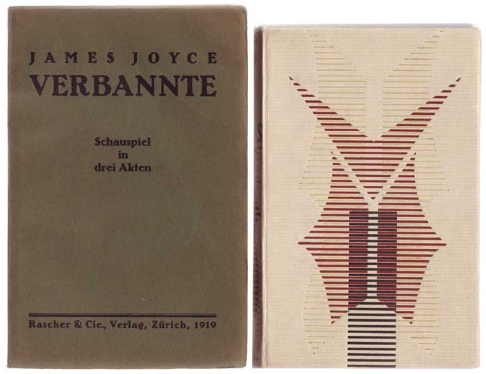 VERBANNTE (first German translation of Exiles) - and LES EXILES - first French edition by James Joyce sold for 220 at Whyte's Auctions