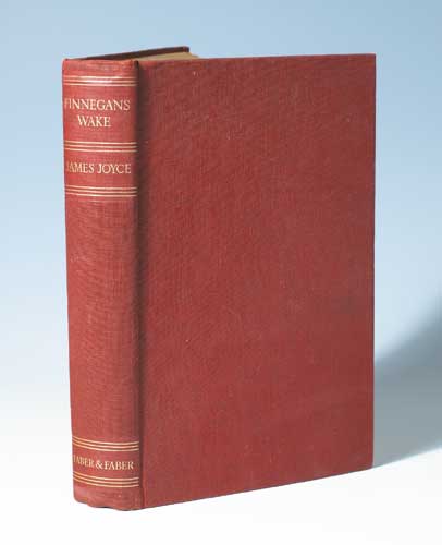 FINNEGANS WAKE - the first UK edition by James Joyce sold for �1,300 at Whyte's Auctions