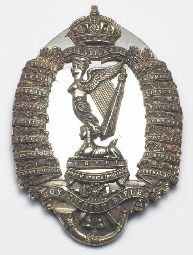 Circa 1905 Royal Irish Rifles Helmet Plate at Whyte's Auctions