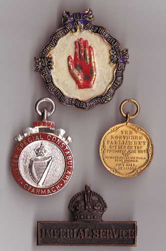 1912-37 Collection Of Unionist Badges including Ulster Volunteer Force at Whyte's Auctions