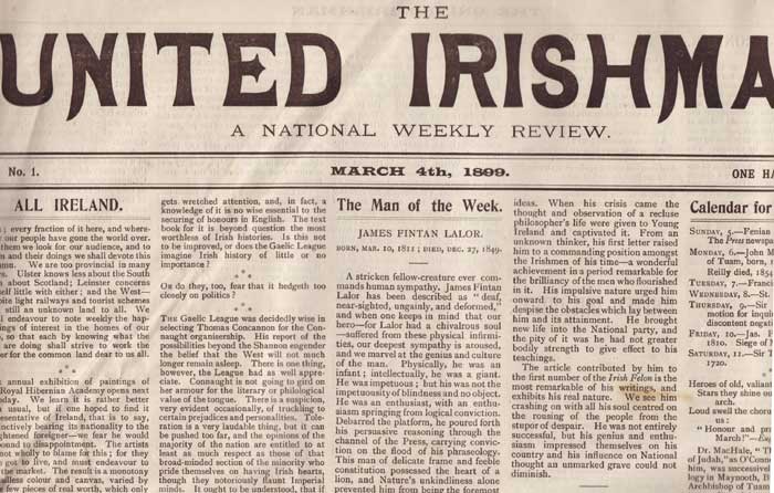 UNITED IRISHMAN: A NATIONAL WEEKLY REVIEW, 1899-1906 - a good run of over 270 issues including the f by Arthur Griffith (ed.) at Whyte's Auctions