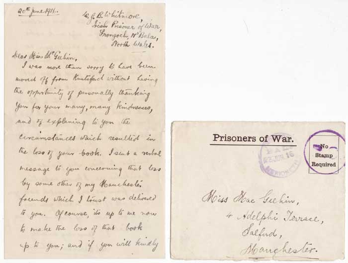 1916 FRONGOCH P.O.W. CAMP - W. J. BRENNAN WHITMORE, IRA COMMANDANT at Whyte's Auctions