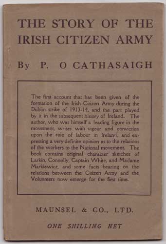 THE STORY OF THE IRISH CITIZEN ARMY - signed copy by Seán O'Casey sold for €1,900 at Whyte's Auctions