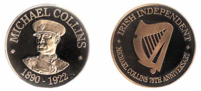 MICHAEL COLLINS COMMEMORATIVE MEDAL by Michael Collins (1890-1922) at Whyte's Auctions