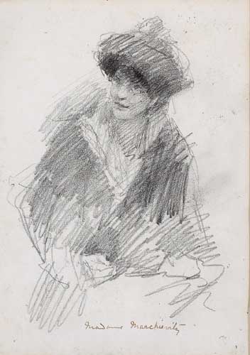 PORTRAIT OF COUNTESS MARKIEVICZ by John Butler Yeats RHA (1839-1922) RHA (1839-1922) at Whyte's Auctions