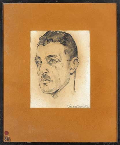 PORTRAIT OF Seán LEMASS, 1928 by Maurice MacGonigal PRHA HRA HRSA (1900-1979) PRHA HRA HRSA (1900-1979) at Whyte's Auctions