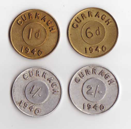 1940 Curragh Camp Internment Camp Tokens. at Whyte's Auctions