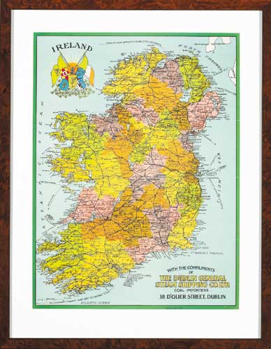 MAP OF IRELAND at Whyte's Auctions