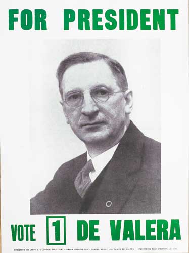 1959 PRESIDENTIAL ELECTION - EAMON DE VALERA POSTER at Whyte's Auctions