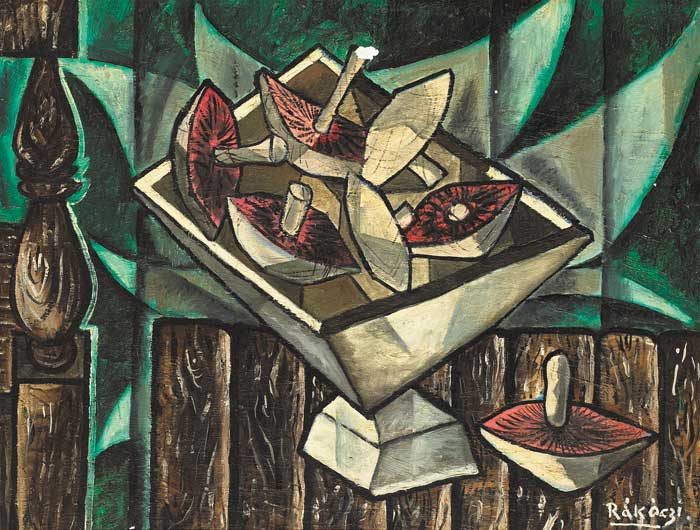 NATUR MORTE AUX CHAMPIGNONS, 1956 by Basil Ivan R�k�czi (1908-1979) at Whyte's Auctions