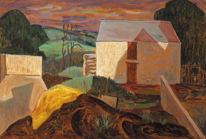 COUNTY DOWN FARMYARD, 1952 by Basil Blackshaw HRHA RUA (1932-2016) at Whyte's Auctions