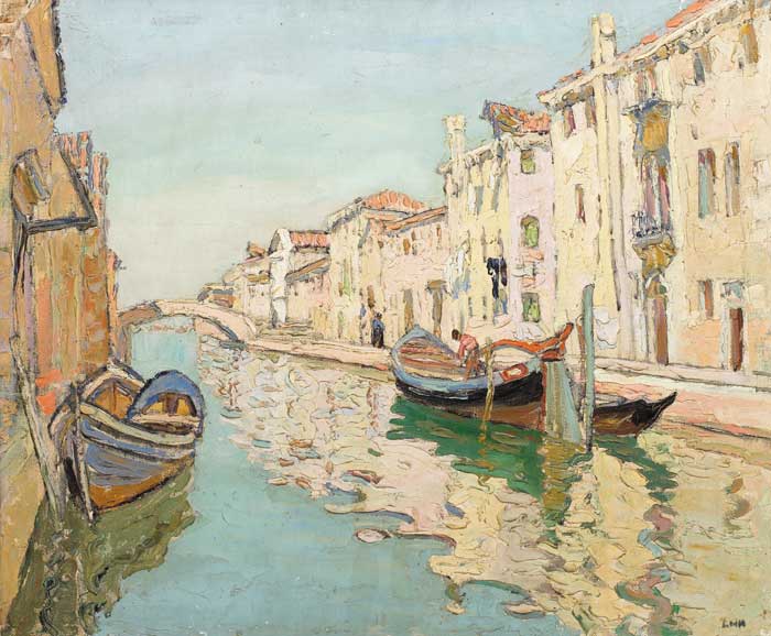 A CANAL IN VENICE by Letitia Marion Hamilton sold for �19,000 at Whyte's Auctions