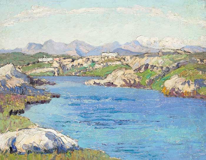 CONNEMARA LANDSCAPE WITH THE TWELVE PINS IN THE DISTANCE by Letitia Marion Hamilton RHA (1878-1964) RHA (1878-1964) at Whyte's Auctions