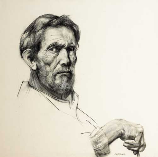 SELF PORTRAIT by Seán Keating sold for €18,000 at Whyte's Auctions