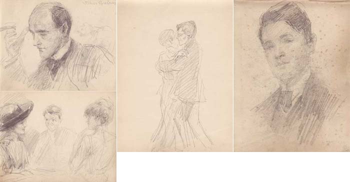 NEW YORK SKETCHBOOK, circa 1907-22 by John Butler Yeats sold for 16,000 at Whyte's Auctions