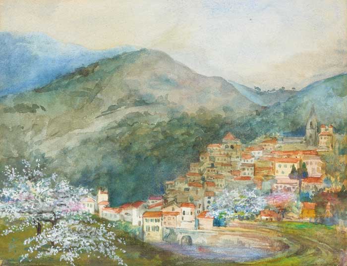 A CONTINENTAL TOWN by Elizabeth ('Lolly') Corbet Yeats (1868-1940) at Whyte's Auctions