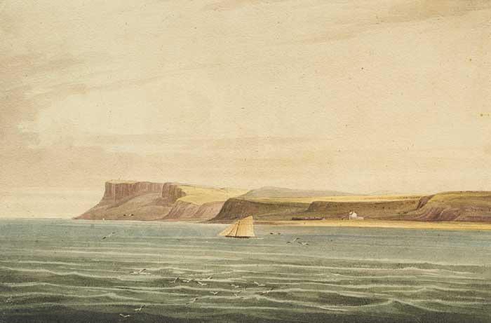 FAIRHEAD FROM BALLY CASTLE, COUNTY ANTRIM by Andrew Nicholl RHA (1804-1886) at Whyte's Auctions