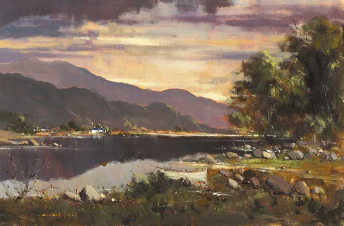LOUGH FINN, DONEGAL by George K. Gillespie RUA (1924-1995) at Whyte's Auctions