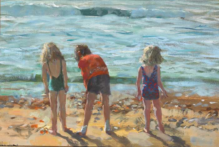 CHILDREN AT THE SEASIDE by James le Jeune sold for �18,000 at Whyte's Auctions