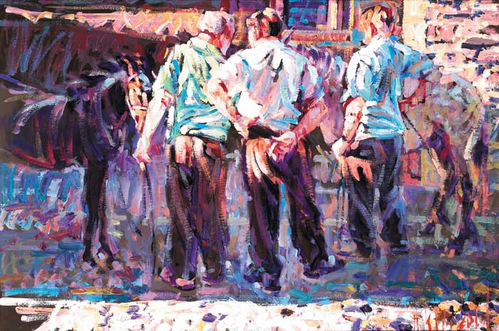 POINT OF SUNSET, TALLOW HORSE FAIR by Arthur K. Maderson (b.1942) at Whyte's Auctions