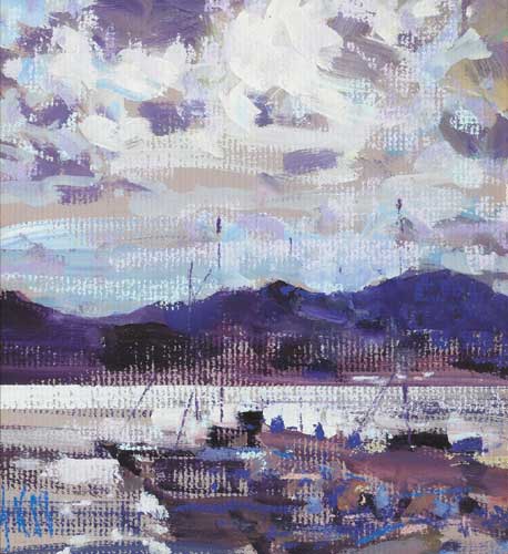TEN PAST SUNSET, LERICI (LIGURIAN COAST, ITALY) by Arthur K. Maderson (b.1942) at Whyte's Auctions